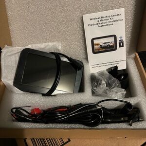 Advanced Wireless Backup Camera System - Black